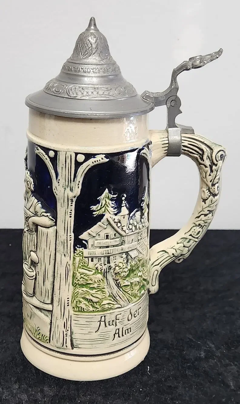 Vintage Beer Stein w Lid #480 Made in Germany
